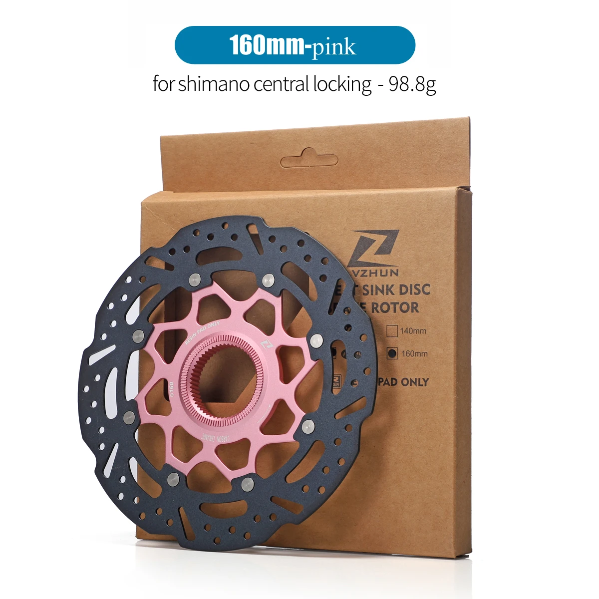 Lvzhun カーボンセラミック自転車ディスクブレーキローター 140/160