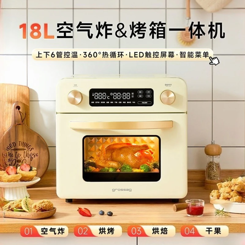 Air fryer household new electric oven all-in-one machine with large capacity and double heating