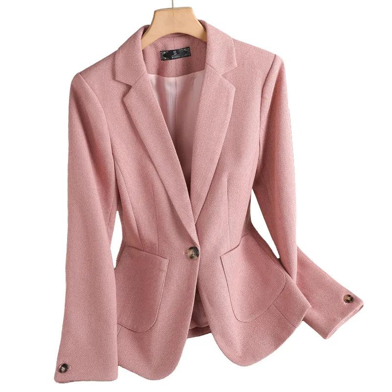 Nouveau costume de mode élégant décontracté femmes à manches longues Blazer professionnel veste formelle Workwear8650