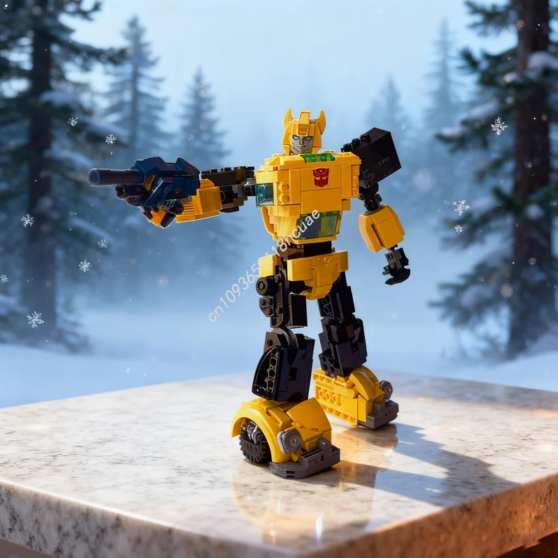 

698 шт. MOC Шмель, режим робота, альтернативная сборка, соконсированная модель, строительные блоки, сборка, сделай сам, рождественские подарки, идея, образовательная игрушка, кирпич