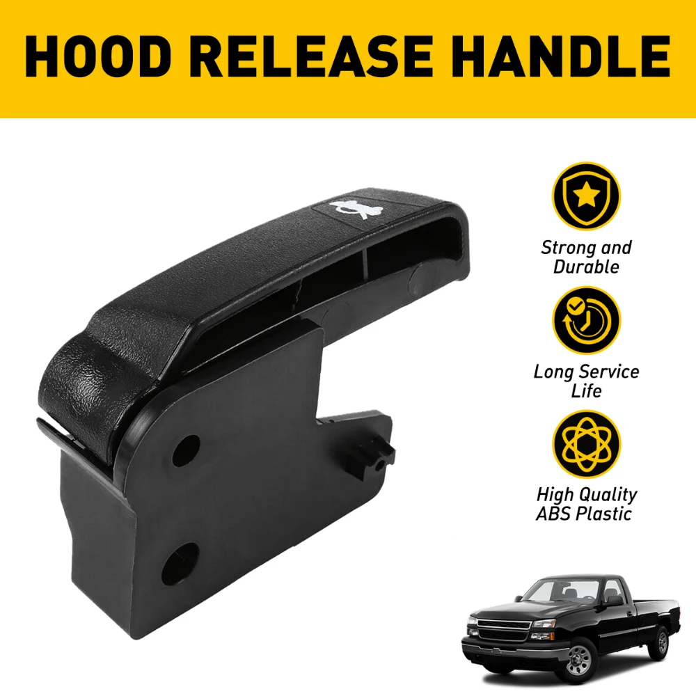 Hood Release Handle for Chevrolet Silverado 1500 2500 3500 GMC Sierra Suburban 1500 2500 Tahoe GMC Sierra C3 Yukon XL 15741109