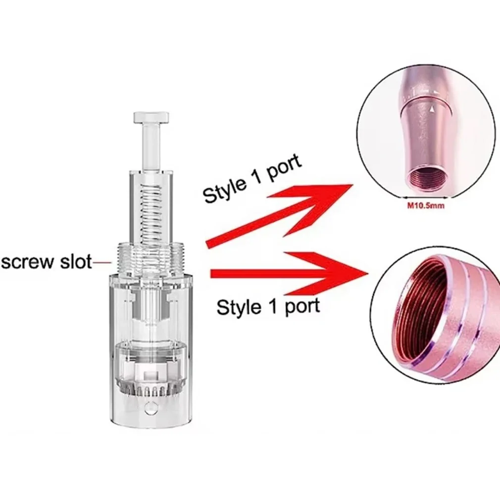 20/50/100 Stück Schraubkartuschen-Nadeln für Derma Pen Microneedling Ersatzspitzen für 9-Pin 12-Pin 24-Pin 36-Pin 42-Pin Rund Nano 3D 5D – Detail 2