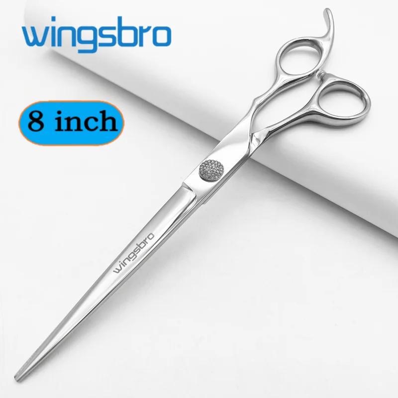 wingsbro professionele kappersschaar, 6,5/7,5/8,5 inch premium roestvrijstalen kappersschaar, rechte schaar