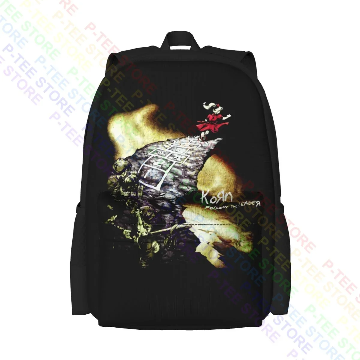 90S Korn Follow The Leader Double Sided Giant Branded Large Capacity Backpack Swimming Art Print