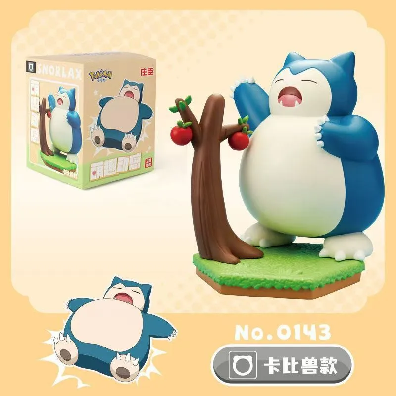 Auténtico Pok é mon Pikachu hecho a mano mecanismo de relojería juguete móvil GENGAR SNORLAX PIPLUP muñeca adorno de regalo de Navidad para niños
