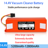 12800mAh 14.4v roborock s50 Vacuum Cleaner Battery 2p4s 5200d original battery for Xiaomi Robot Roborock S50 S51 S55 T60