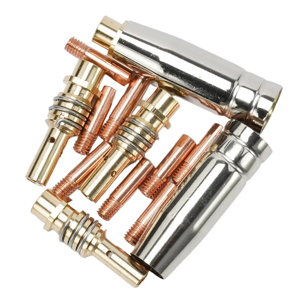 Kit de boquillas de soldadura de 0,8mm y 1,0mm, soporte de punta de contacto, accesorios de herramientas de soldadura TIG para Tig 15AK MIG MAG Home