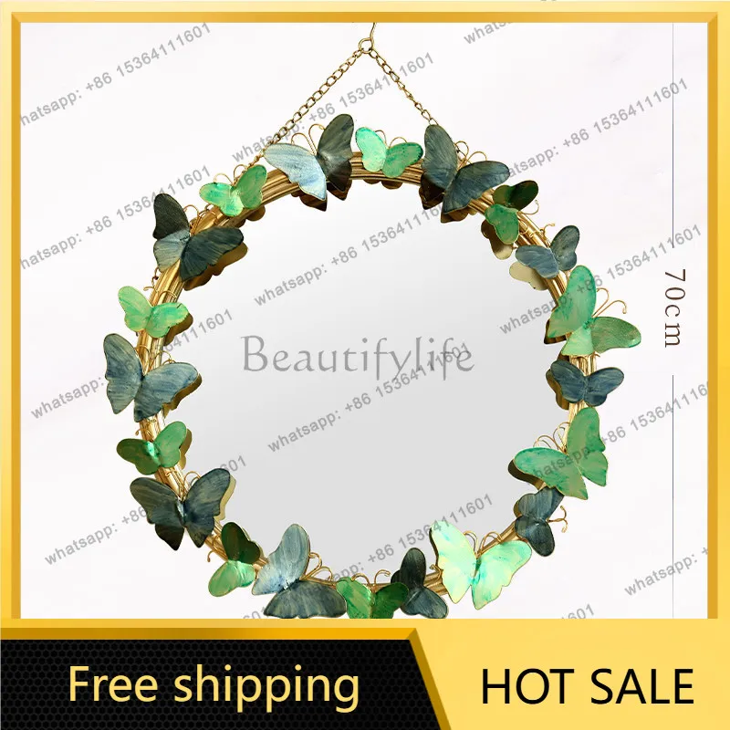 Best Sellers Decoration Round Mirror Decor Universal Antique Infinity Mini Art Mirror Decor Wall Bedroom Custom Espejos Vintage