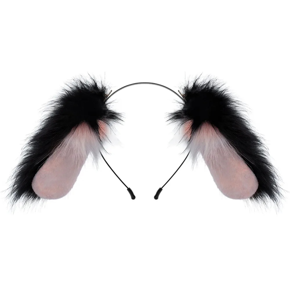 Cute Plush Lop-eared Dog Headband Cosplay Headwear Lolita Artificial Rabbit Ear Headwear Hair Accessories Costume Props 6