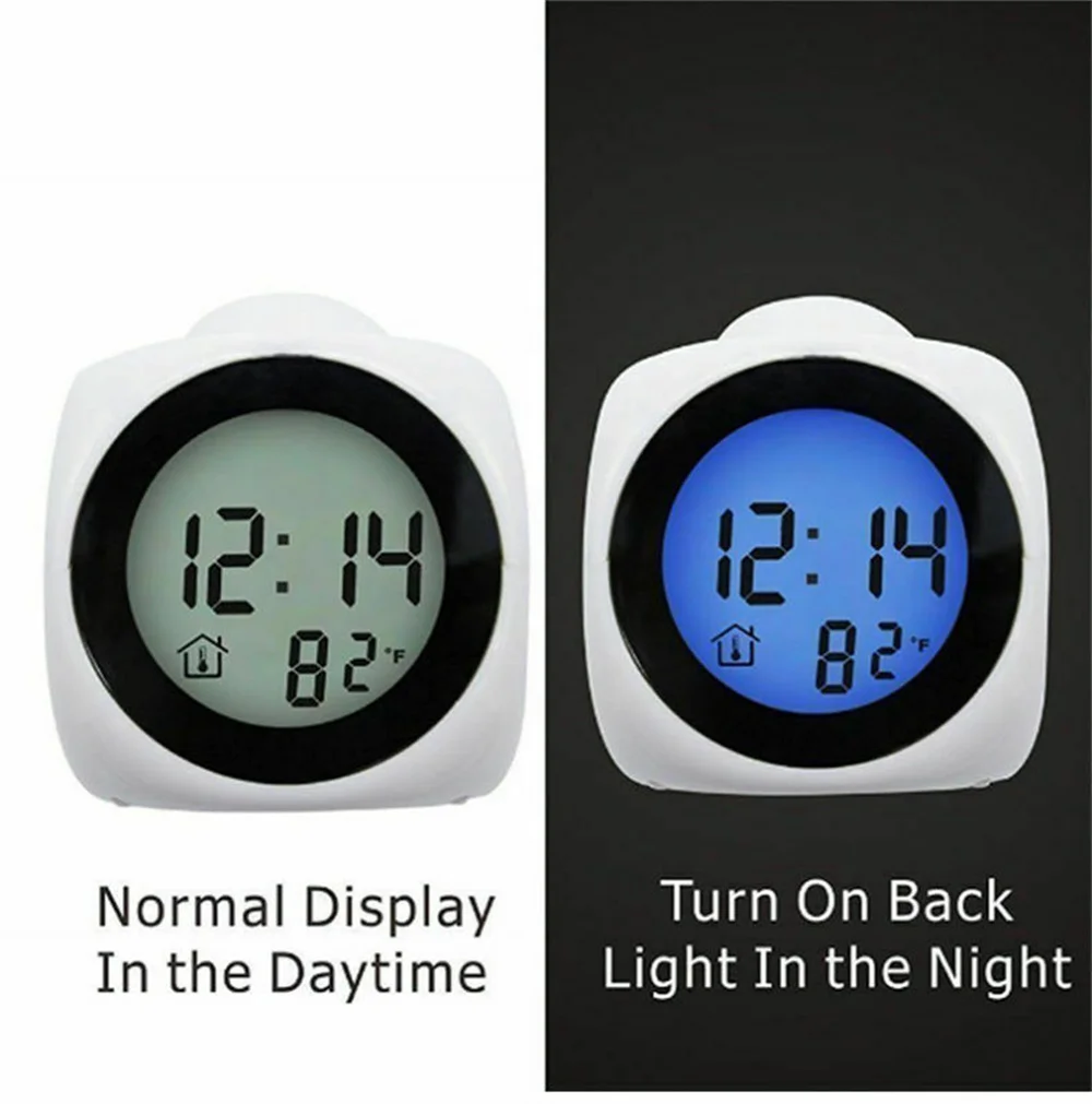 ساعة عرض رقمية LED مع USB ، ساعة LCD ، درجة الحرارة ، الإضاءة الخلفية ، بصوت عال ، الموسيقى ، التنبيه ، الغفوة ، جهاز عرض ، المنزل ، غرفة النوم ، 12 ، 24 ساعة
