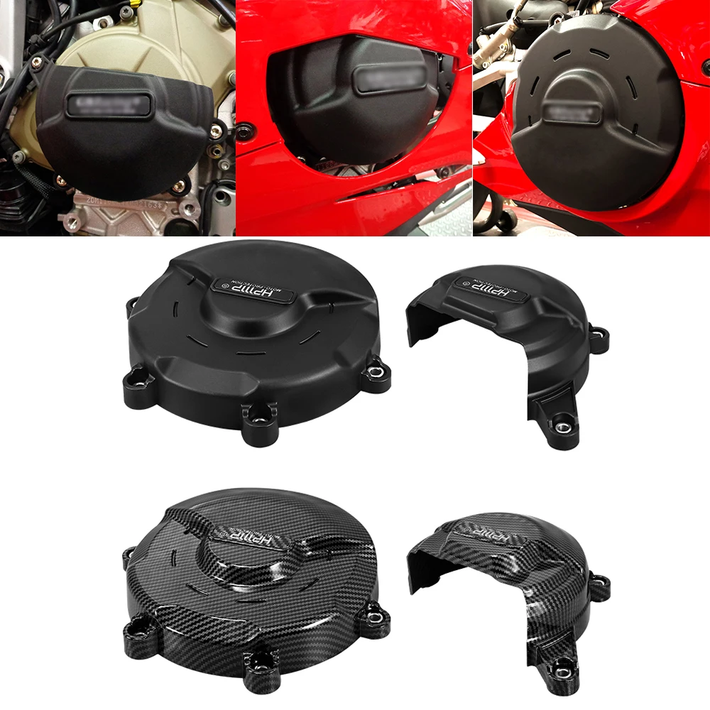 

DUILU For PANIGALE V4 V4S 2018-2025 Motorcycle Engine Protect Cover For DUCATI Body & Frames Clutch Pulse Protection Cover