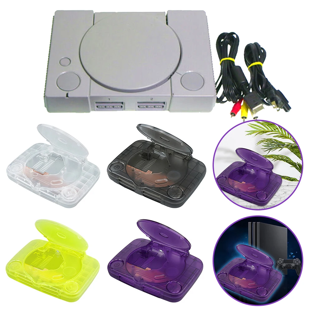 Сменный полупрозрачный чехол для Playstation 1, игровая консоль ABS, сменный корпус, фотография PS1, консоль, прозрачные коробки