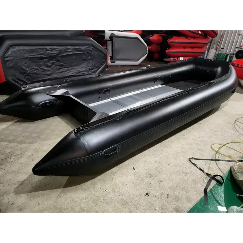 2026 New Aluminum Floor PVC High Speed Sport Yacht Light Weight Inflatable Fishing Boat for Drifting 20 Persons Capacity