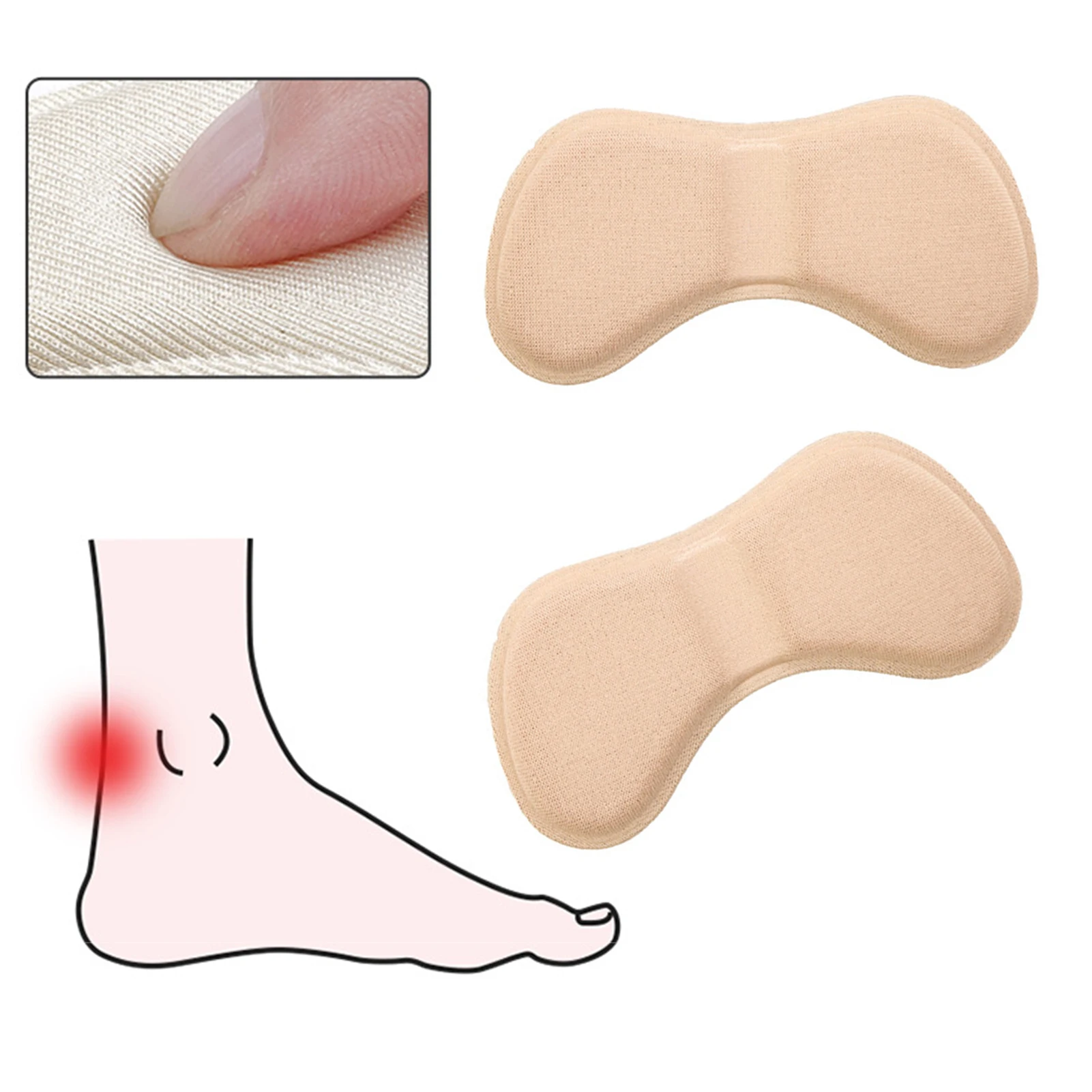 5 Pairs Self-Adhesive Inside Shoe Patches Adjustable Filler Improved Shoe Fit and Comfort for Slipping Rubbing Blisters