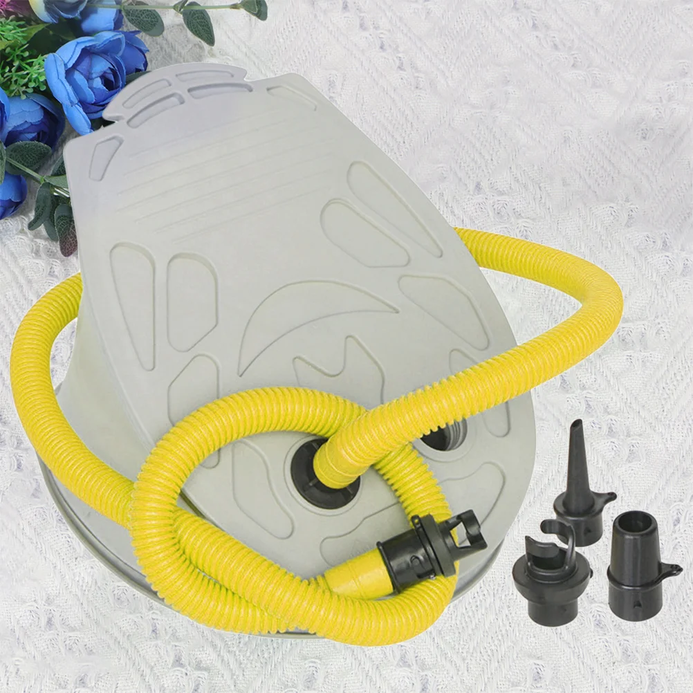 1 Set 9 Inches Foot Treading Air Pump Aluminum Alloy Inflator Air Inflation Air Exhaust Dual Purpose Pump for Inflatable