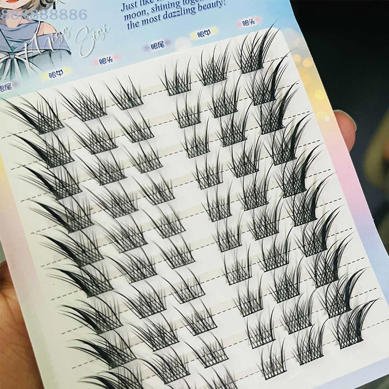 [B]Eyelashes Fox Series Single Clusters False Eyelashes Eyes Fluffy Natural Thick Curl Beauty Daily Makeup Create Comic Eyes