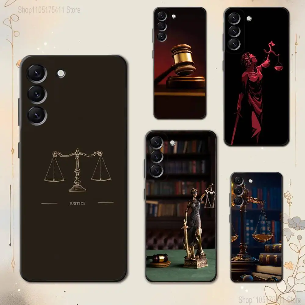 

Law Lawyer Judge Justice Phone Case For Samsung Galaxy A 73,72,51,53,52,71,22,5G,Note,J7,8,9 Soft Black Cover