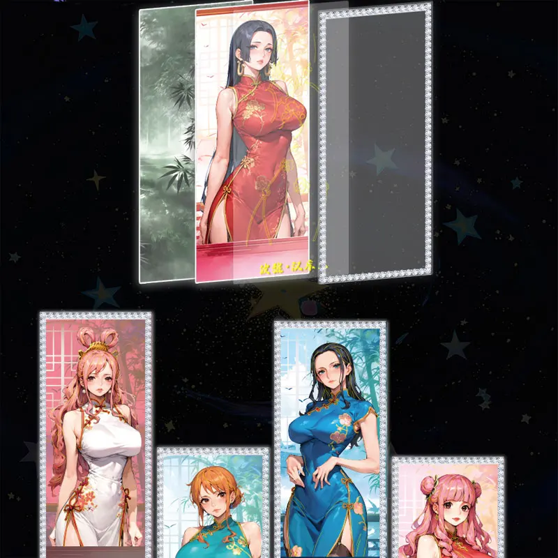 2025 Lastest Wholesale Leyou Culture One Piece Collection Colored Paper Boa Nami Robin Doujin Toys Trading Playing Gift