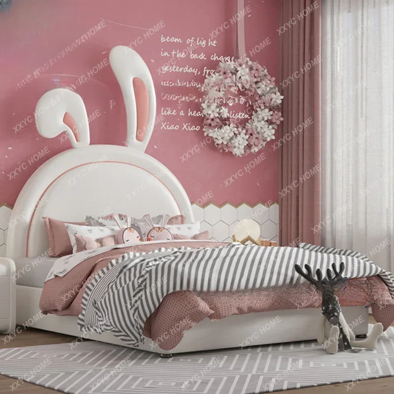 Solid Wood Bed Modern Minimalist Single Bed Single Bed 1.2 M 1.5 M 1.8 M camas para niñas kids furniture