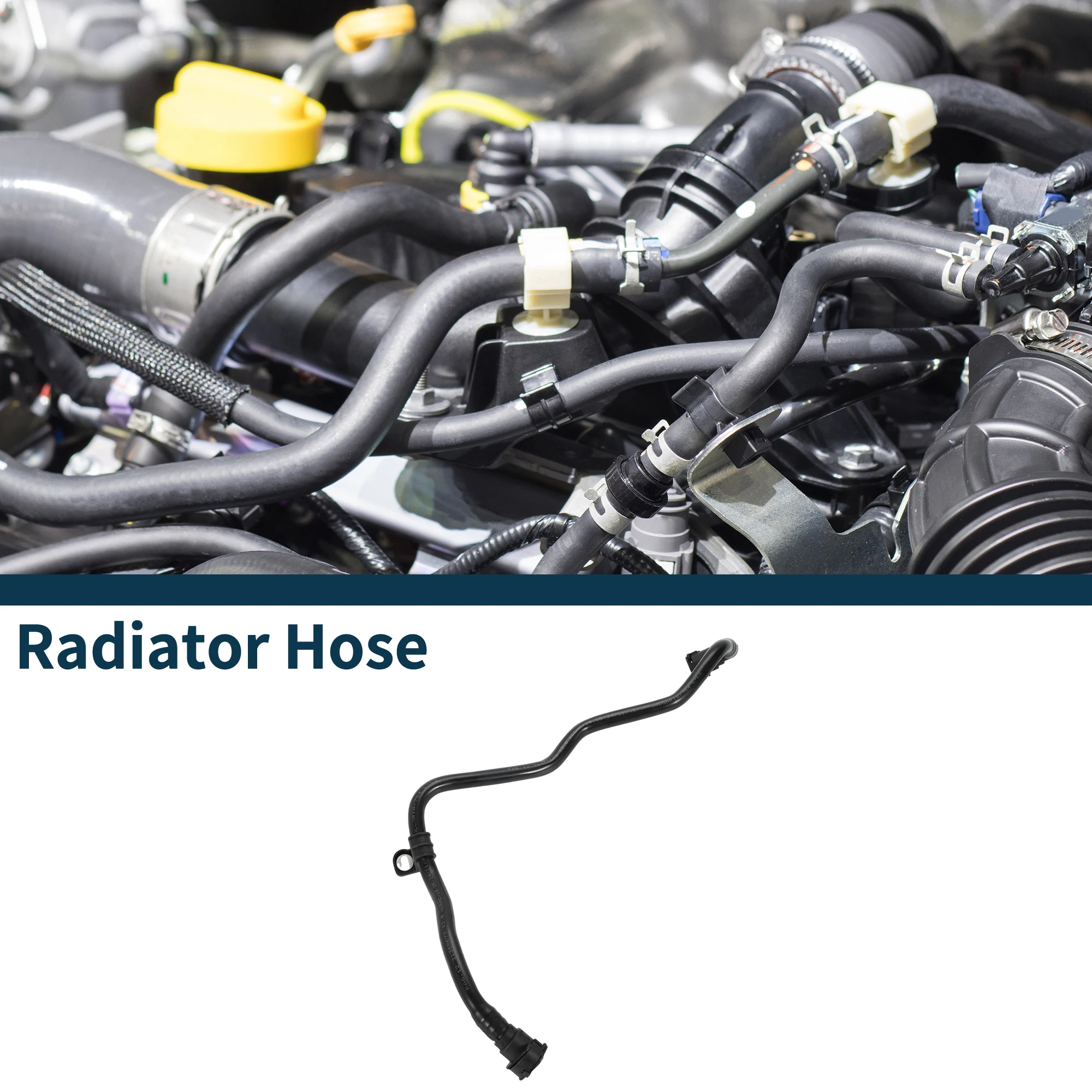 

X Autohaux шланг радиатора, шланг обогревателя для Volvo S60 2019-2022 No 31368673, резиновая трубка охлаждающей жидкости, черная, 1 шт.