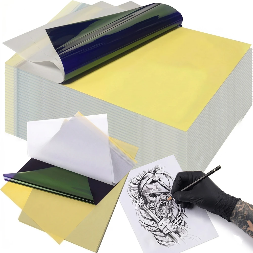 

5-100pcs Tattoo Transfer Paper A4 Size 4 Layers Thermal Tattoo Stencil Tracing Paper for Tattoo Machine Printer Tattoo Supplies