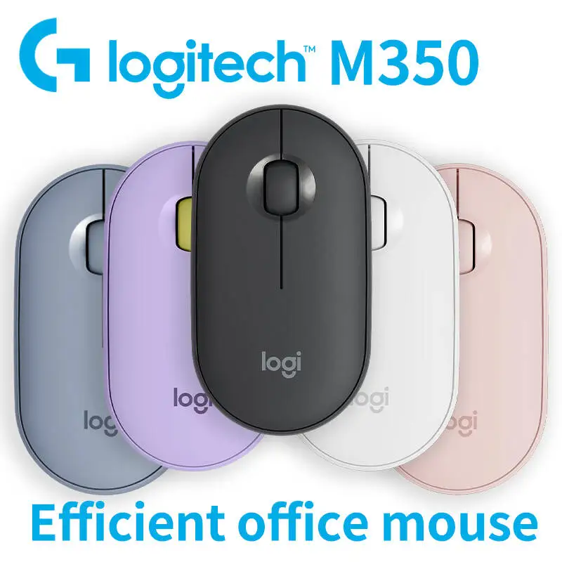 

Logitech M350 Wireless Thin Silent Mouse with Bluetooth Silent Office Portable Suitable for Tablet Laptop Desktop Computers