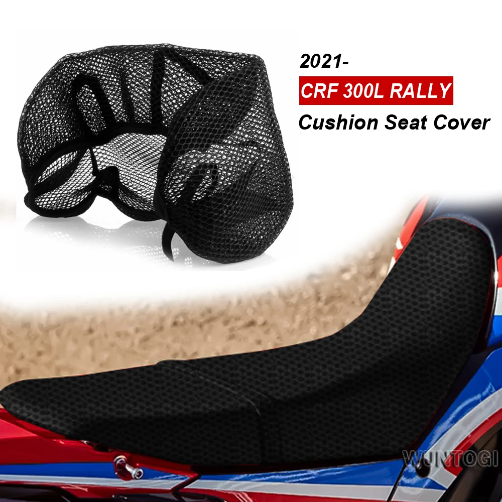 

For HONDA CRF300L Rally 2021- Fabric Saddle Seat Cover CRF 300L RALLY Accessories Motorcycle Protecting Cushion Seat Cover