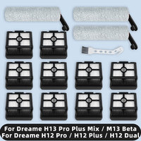 Compatible For ( Dreame H12 Pro / H12 Dual / H12 Plus / H13 Pro Plus Mix / M13 Beta / G10 Pro ) Parts Roller Brush Hepa Filter