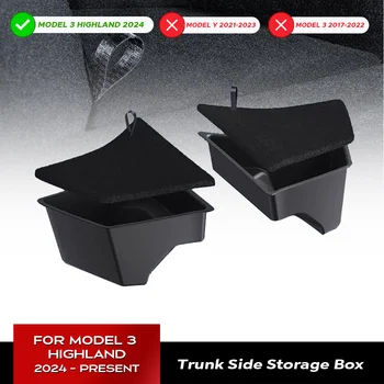 テスラモデル3, 2024に適した,壁のトランク用の左側の収納ボックス