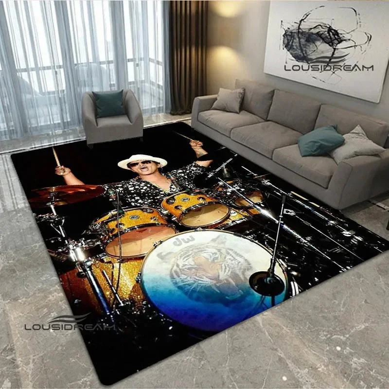 Singer Bruno Mars printed carpet Non -slip carpet Yoga mat door mat photography props kitchen mat area rug birthday gift