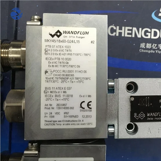

High quality Wandfluh solenoid valve coils MKY45/18x60-G24/L15#2
