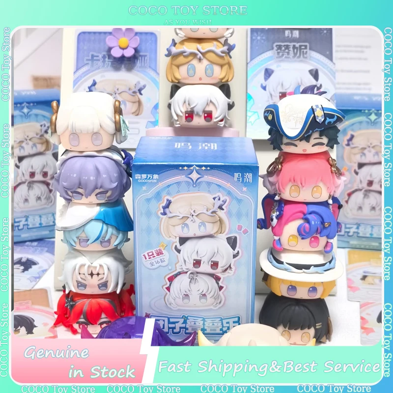 

Аутентичные мини-куклы Wuthering Waves, серия загадочная коробка, кавайная аниме-фигурка, коробка-сюрприз, коллекция, индивидуальные рождественские подарки