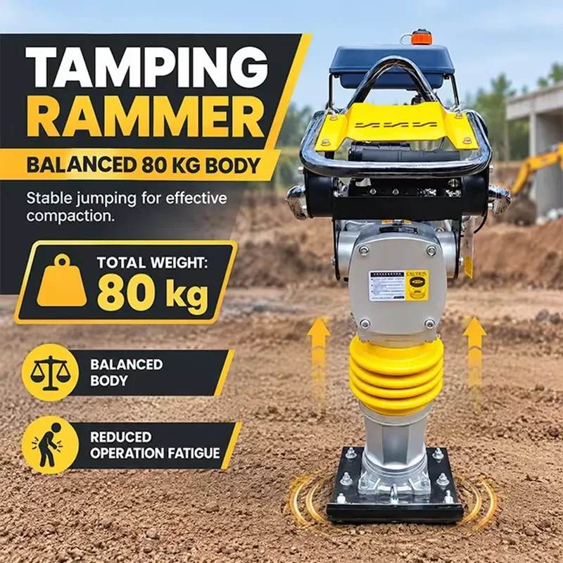 Jingrui Hot Sale Factory Directly Supply / Wacker Jumping Jack Tamper Soil Compactor Vibratory Tamping Rammer