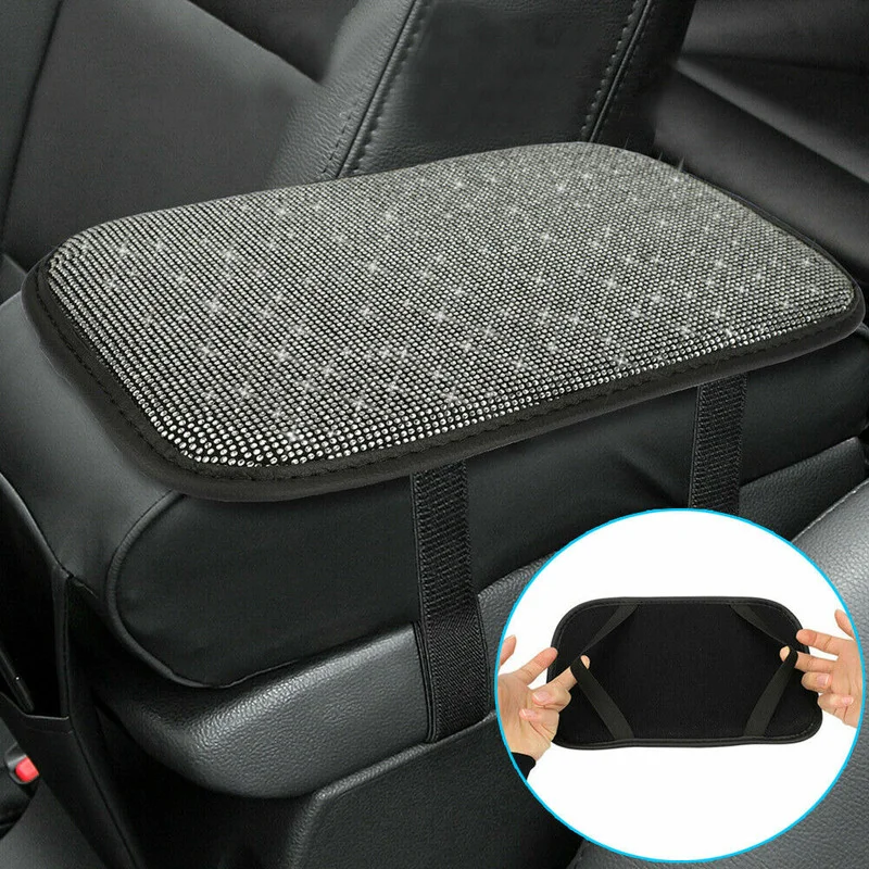 Universal Car Truck Armrest Pad Cover Bling Auto Center Console Box Cushion Mat Protective Auto Interior Accessory Car Products