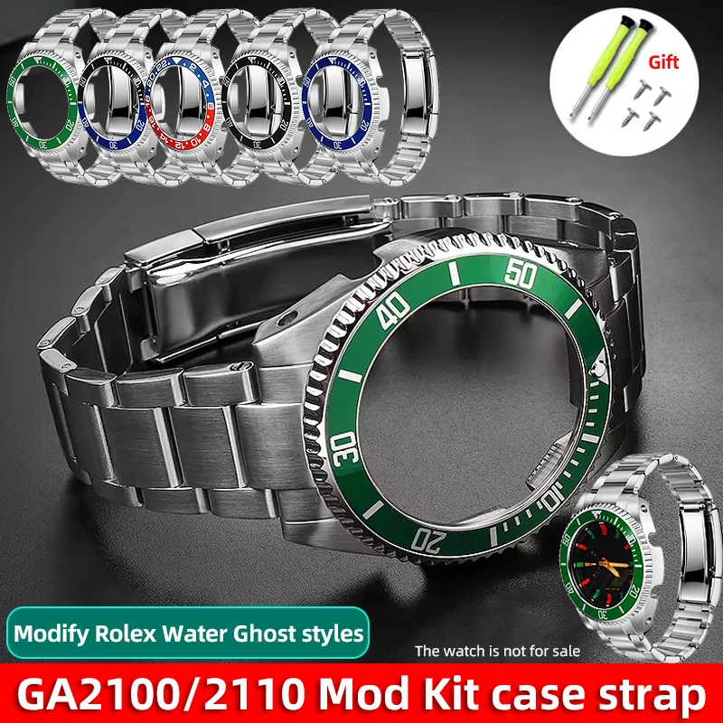 GA2100 Mod Kit Stainless steel Bezel Band For Casio G-SHOCK GA