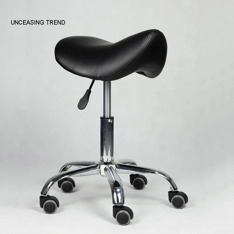 Modieuze en modieuze kapsalonstoel Draaibare draagbare voetmassage retro stoel schoonheidssalon wiel Mocho Cadeira haar