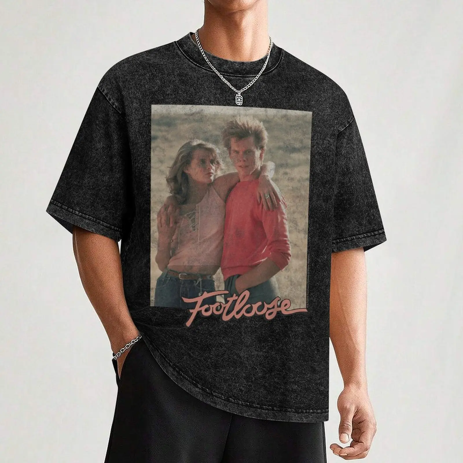 Footloose Ren McCormack Ariel Moore T-Shirt Relaxed Fit Casual Short Sleeve Top