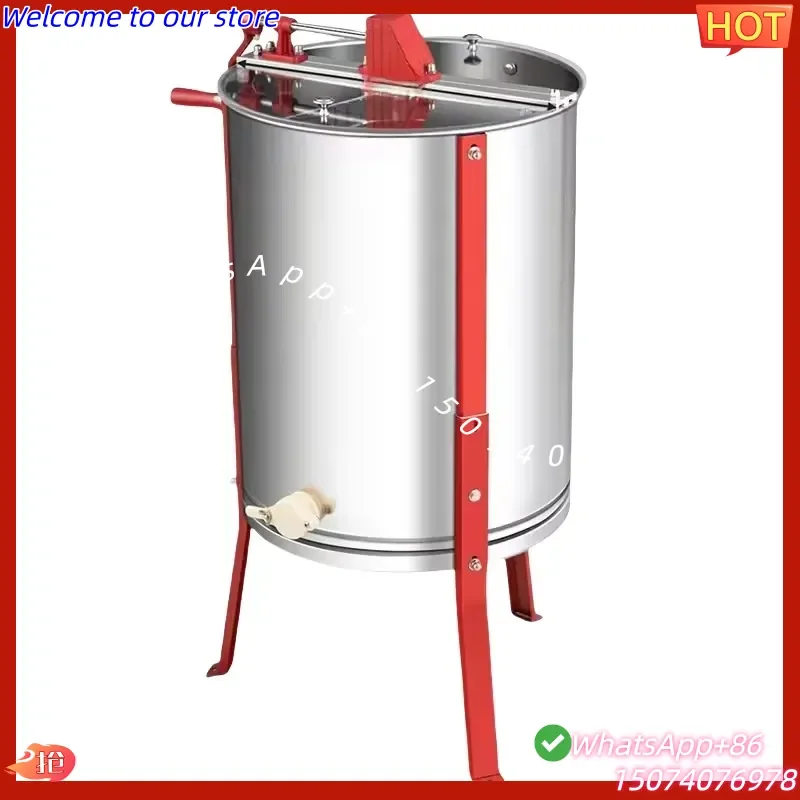 2026 New Automatic Stainless Steel Manual Honey Centrifuge Extractor Beekeeping Industries Honey Processing Machine