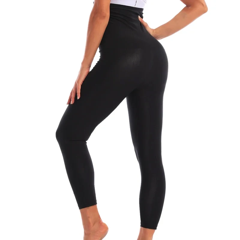 Women Hot Thermo Sauna Sweat Pants Body Shapers High Waist Shaping Pants Thigh Shapewear Fat Burning Fitness Gym Sport Leggings