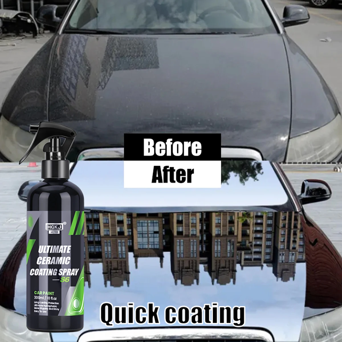 طلاء سيراميك نانو نهائي. رذاذ كريستال نانو للسيارة. طلاء كريستالي لامع لامع يحمي الطلاء ويعزز اللمعان #1