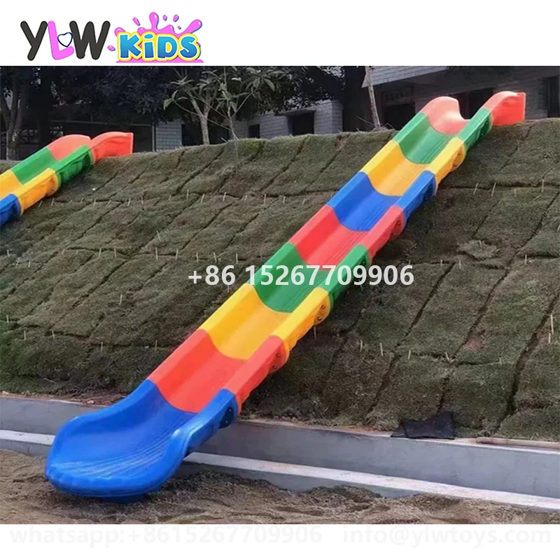 

YLWCNN Outdoor Playground Paradise Double Plastic Assembling Slide Toboggan,Amusement Slide Custom Made Garden Slide Hill Slide