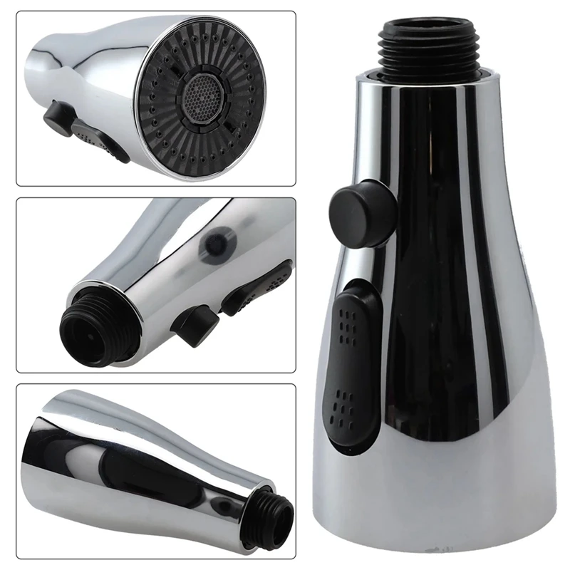 GTBL Pull Out Spray Shower Head Kitchen Spare Replacement Tap Sprayer Water Saving Universal Kitchen Faucet Head Aerator image 4