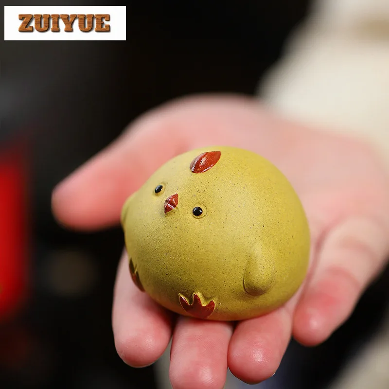 

Исин Цзыша, милый и мультяшный куриный чай, бутик для домашних животных, цветочный горшок, ландшафтный дизайн, чайная фигурка, игрушки, чайная статуя, украшения, подарок