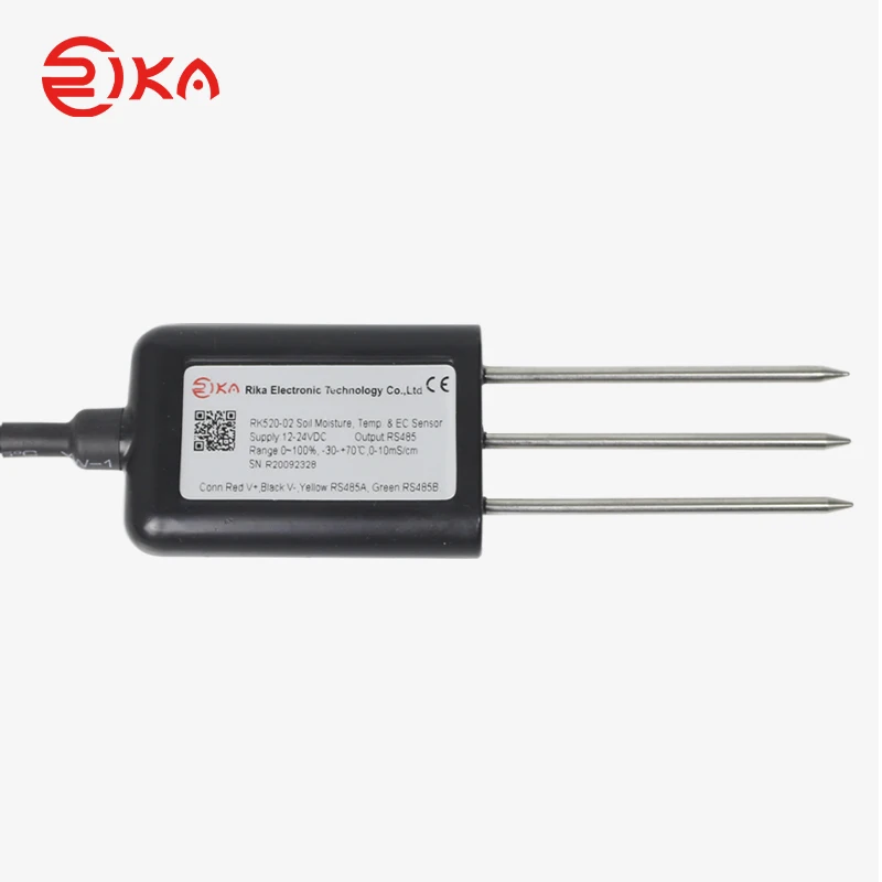 RK520-02 CE Certified Soil Temperature Moisture Conductivity EC Meter Sensor for Agriculture Plant Moisture Sensor