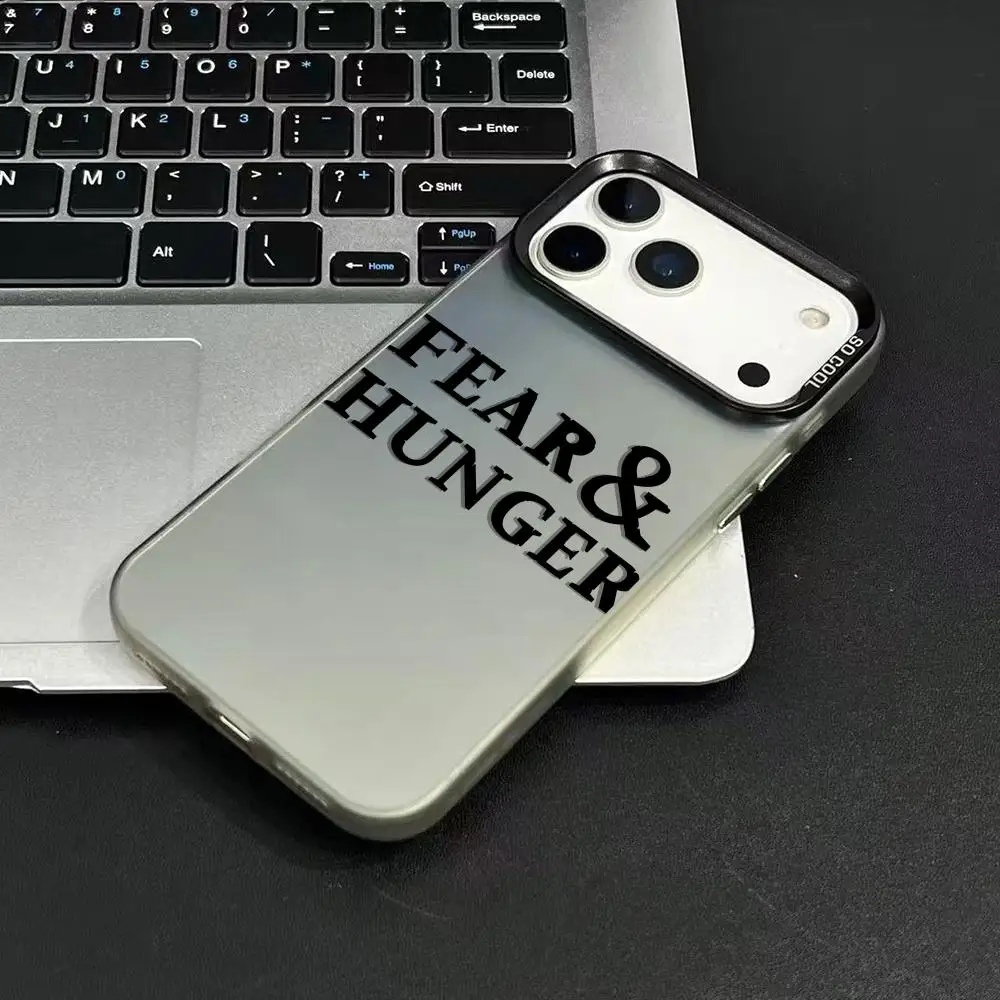 الخوف الجوع T-TerminaS جراب هاتف آيفون 17 16 15 14 13 12 11 برو ماكس الهواء ماتي ليزر أورورا للصدمات فوندا #3