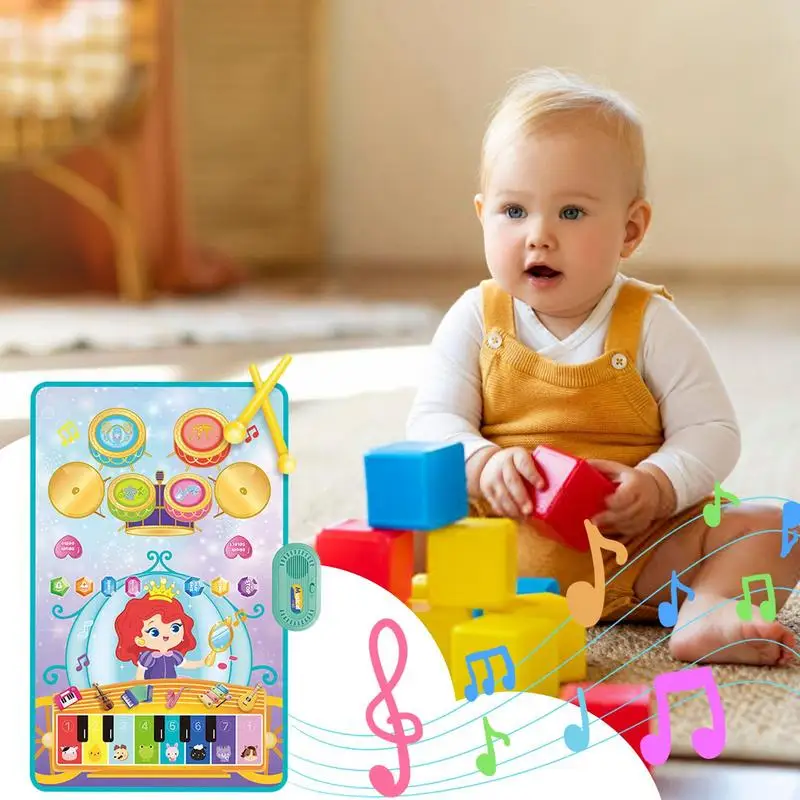 การศึกษาของเล่นเพลงสําหรับเด็กวัยหัดเดิน Boys Touch Sensor Musical Play Mat ของเล่นสร้างสรรค์เครื่องดนตรีตลกสําหรับชายหญิงเด็ก