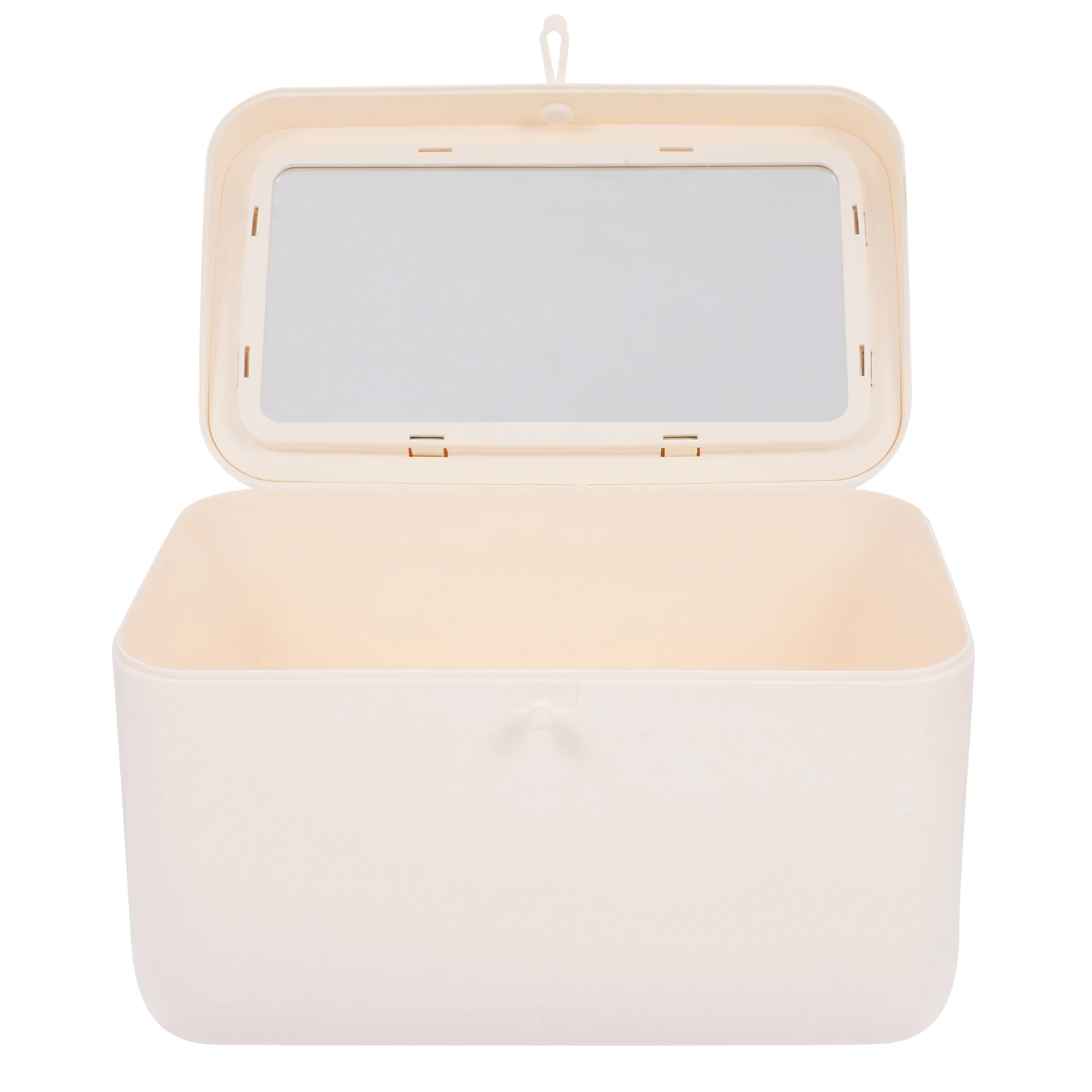 

Large Capacity Organizer Box Mirror Makeup Lipstick Storage Vanity Dresser Closet Cabinet Desktop Organizer For