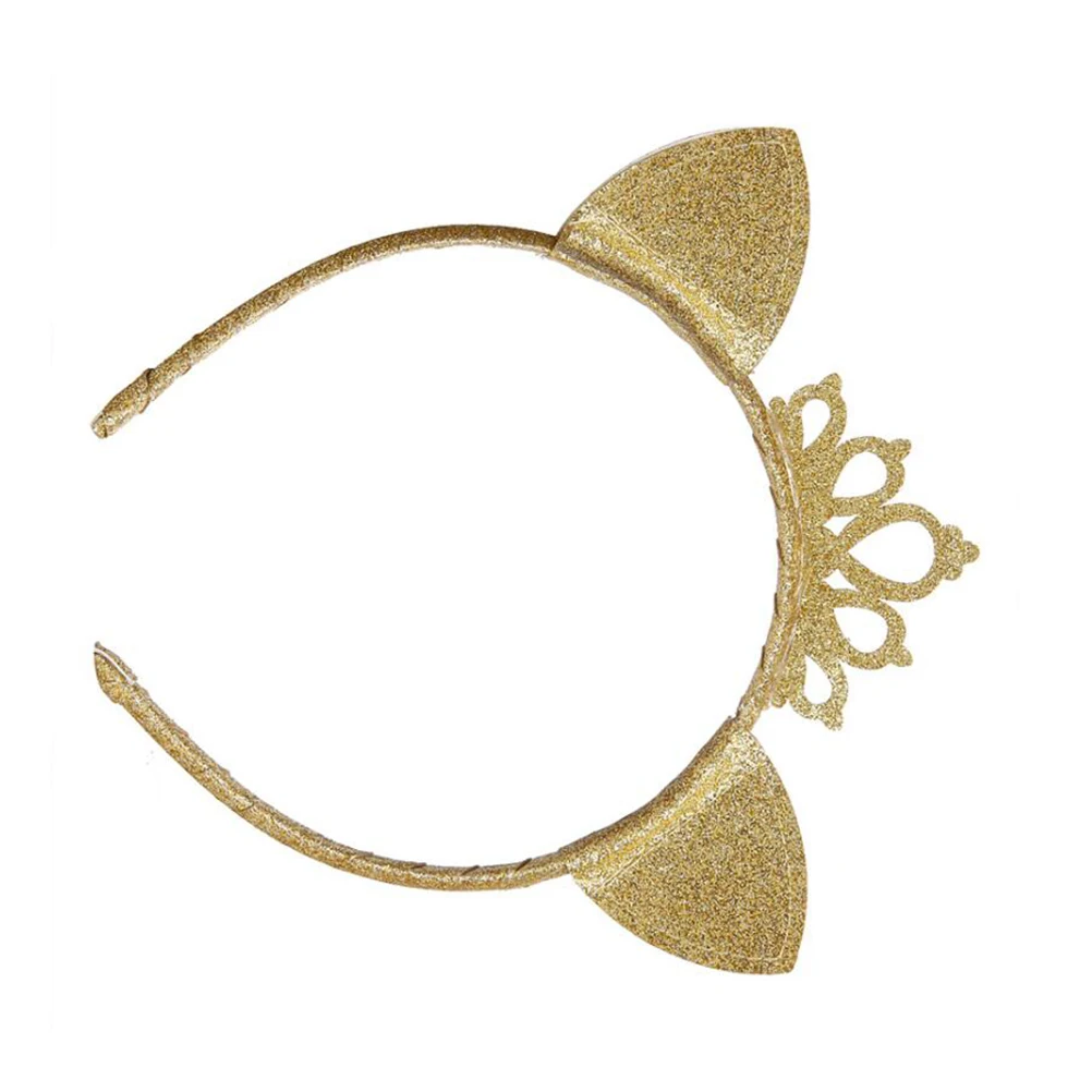 

2pcs Children Crown Headband Sparkly Sequins Kids Hair Clasp Birthday Party Headdress Girls Cute Hair Hoop For Family Photo