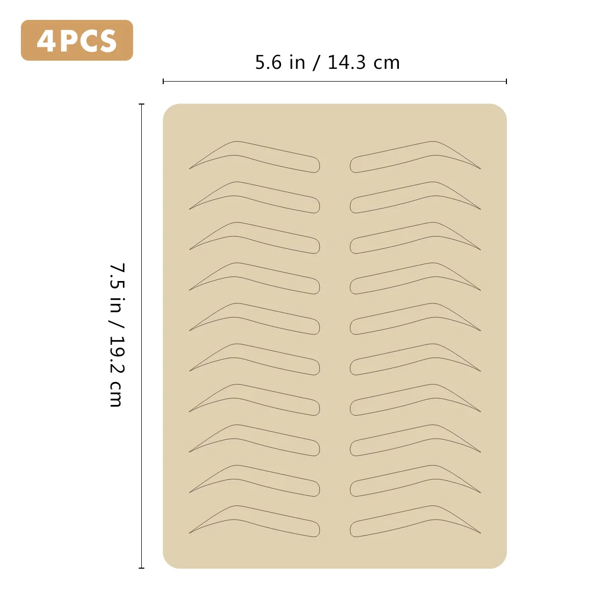 4 أوراق لممارسة الوشم، ملمس واقعي للبشرة، ملمس اصطناعي للتدريب على التظليل الدقيق #5