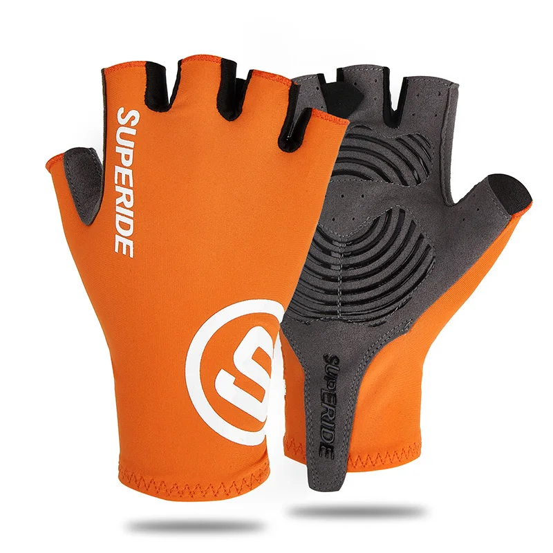 AliExpress NONE SUPERIDE Gel Padded Half Finger Cycling Gloves Men Women Anti-skid MTB Bicycle Gloves Sports Moisture Wicking Road Bike Gloves